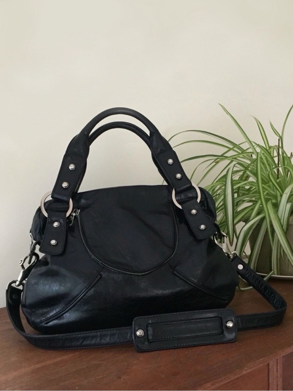 🖤Vintage // Christopher Kon Leather Slouchy Bag🖤